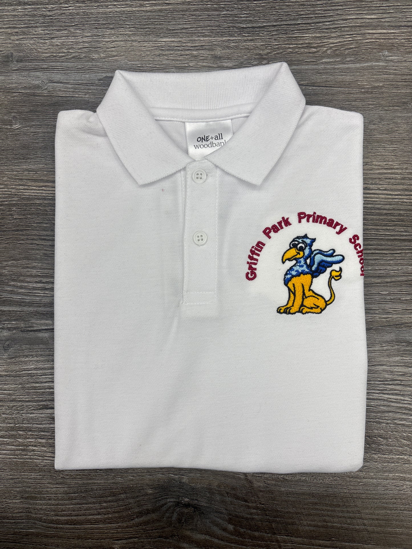 Griffin Park Primary School White Polo Shirt – Official School Uniform