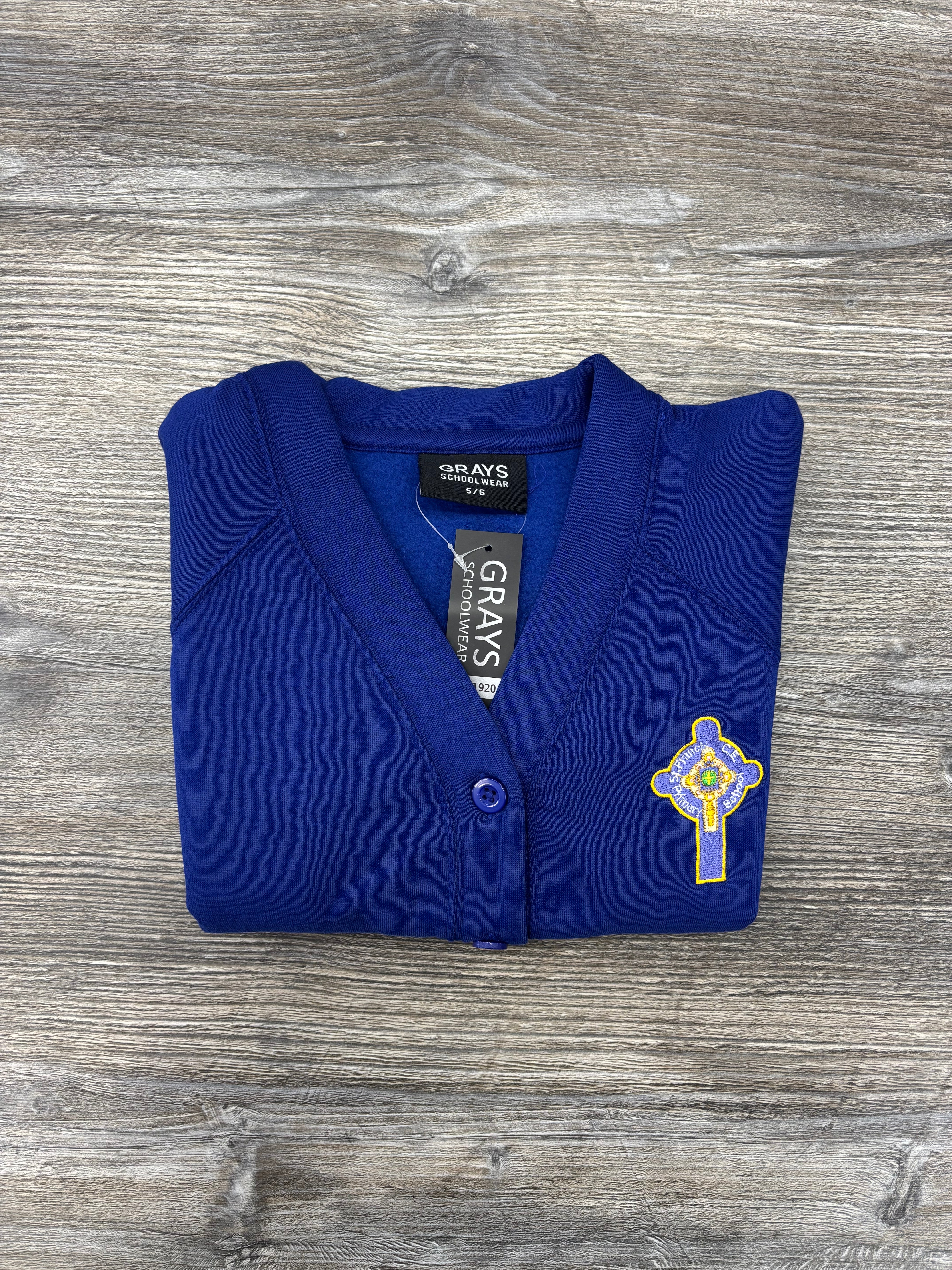 St Francis C of E Primary School Cardigan – Grays Schoolwear