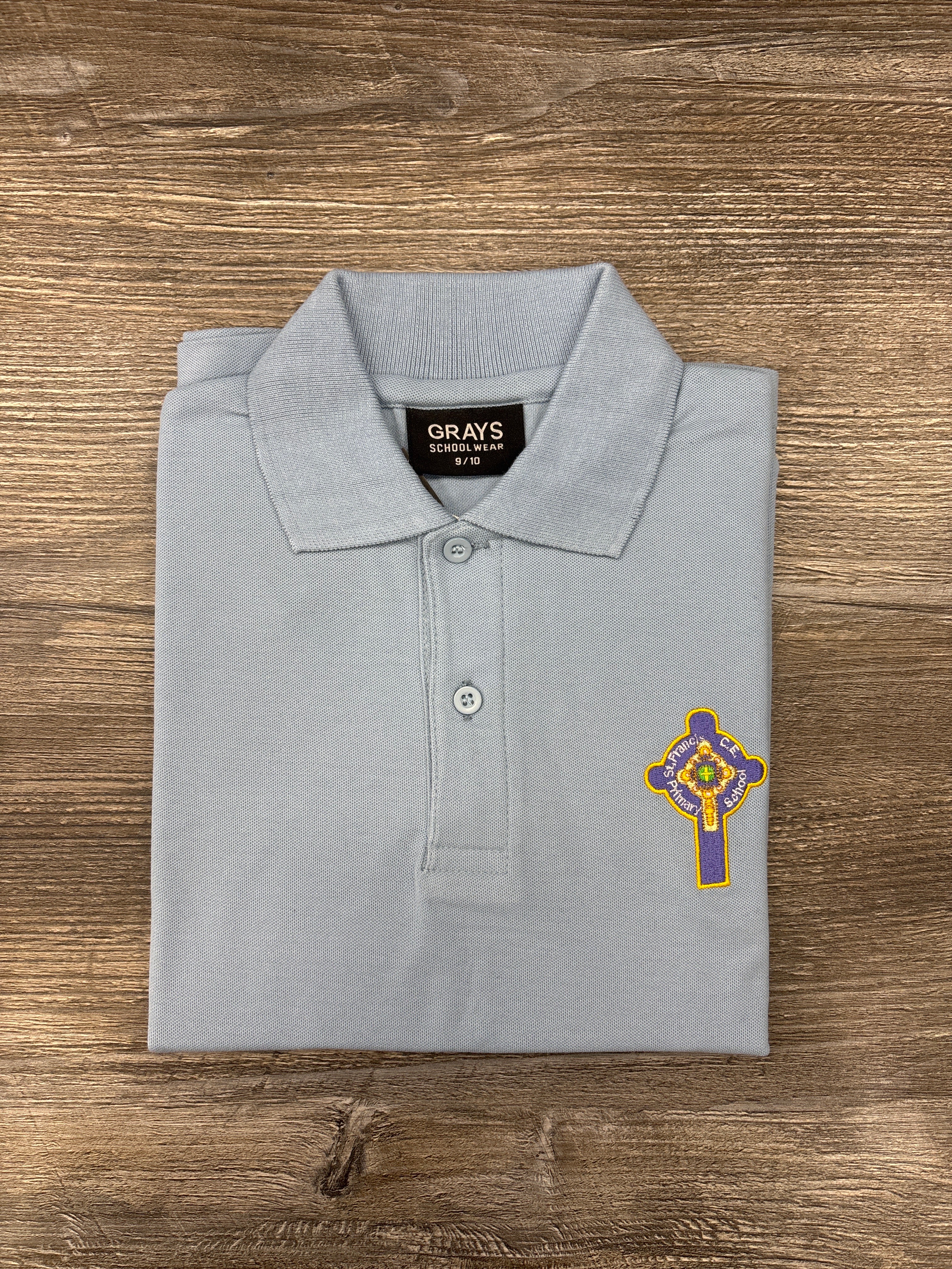 St Francis C of E Primary Sky School Polo – Grays Schoolwear