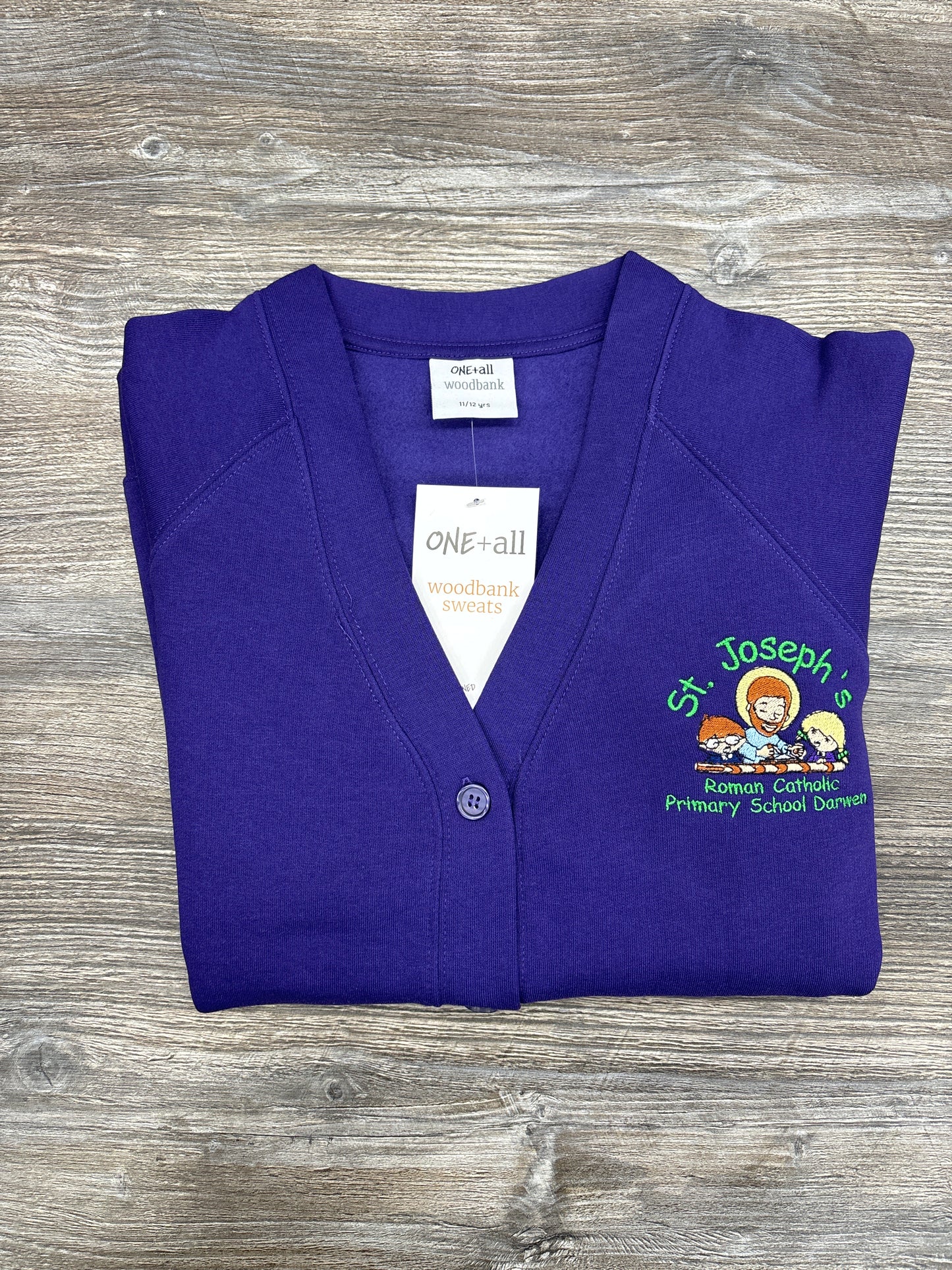 St Joseph’s RC Primary School Purple Sweat Cardigan