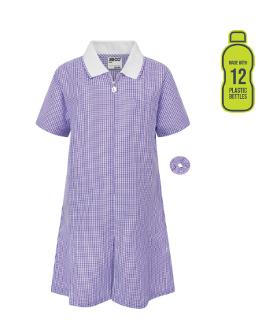 Purple and White Gingham Summer Dress