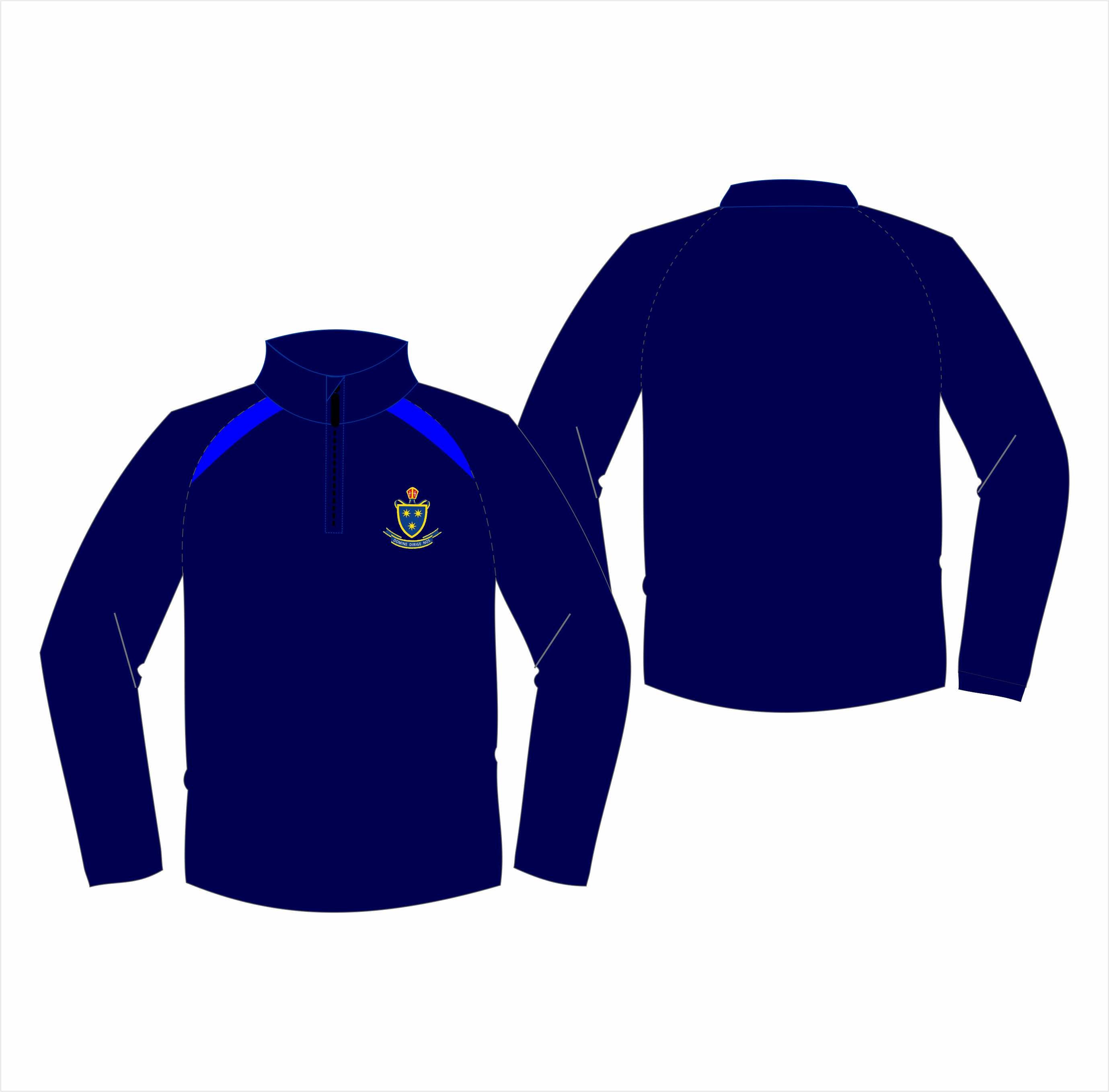 St Wilfrid’s C of E Academy PE 1/4 Zip Top – Grays Schoolwear