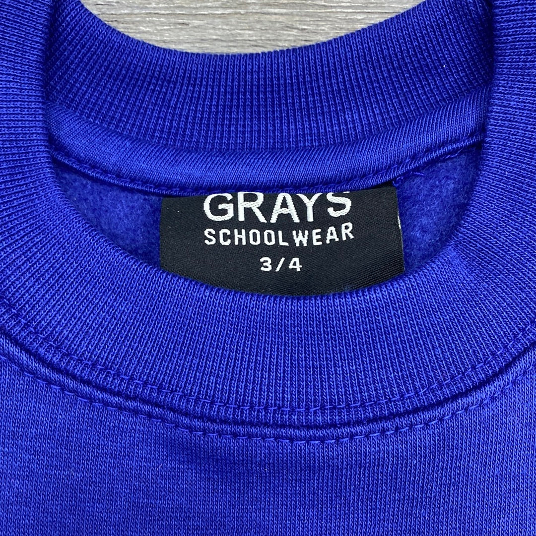 Plain Royal School Sweatshirt