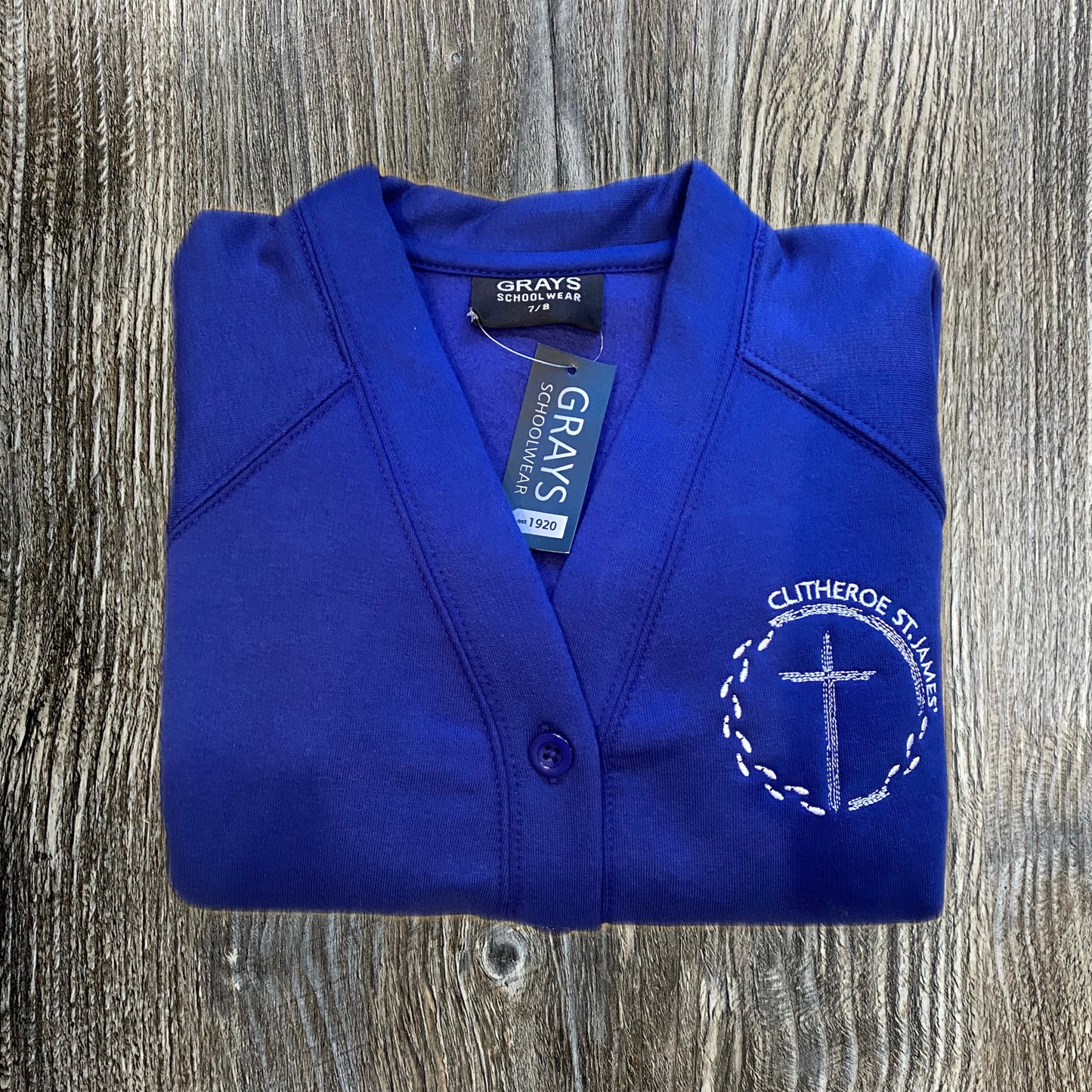 Clitheroe St James Primary School Royal Sweat Cardigan