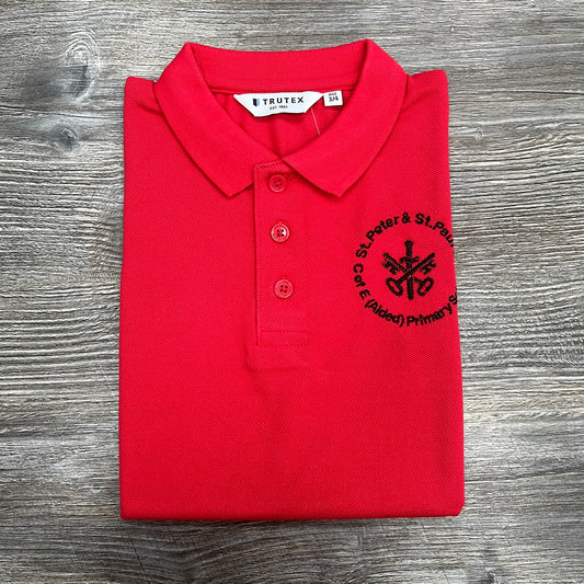 St Peter & St Paul's C of E Primary School Red Polo.