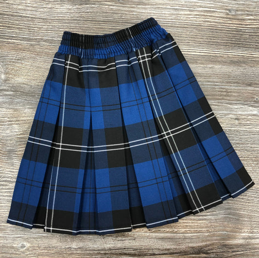 Blue Ramsay Tartan Elasticated waist Skirt
