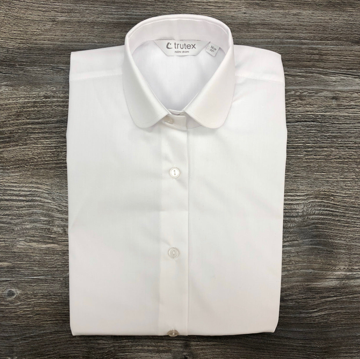 White Twin Pack Katie Collar School Blouses