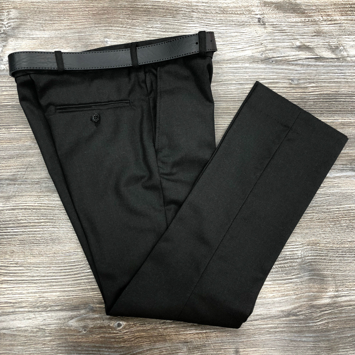 David Luke Slim Fit Charcoal Boys Trousers