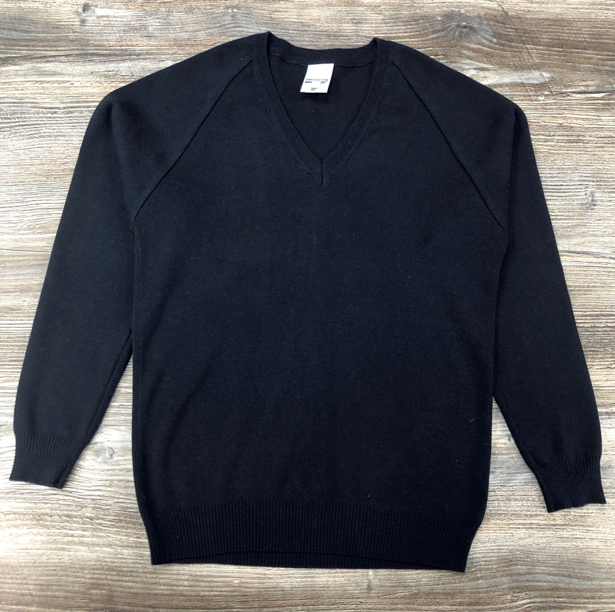 Navy V-neck School Jumper