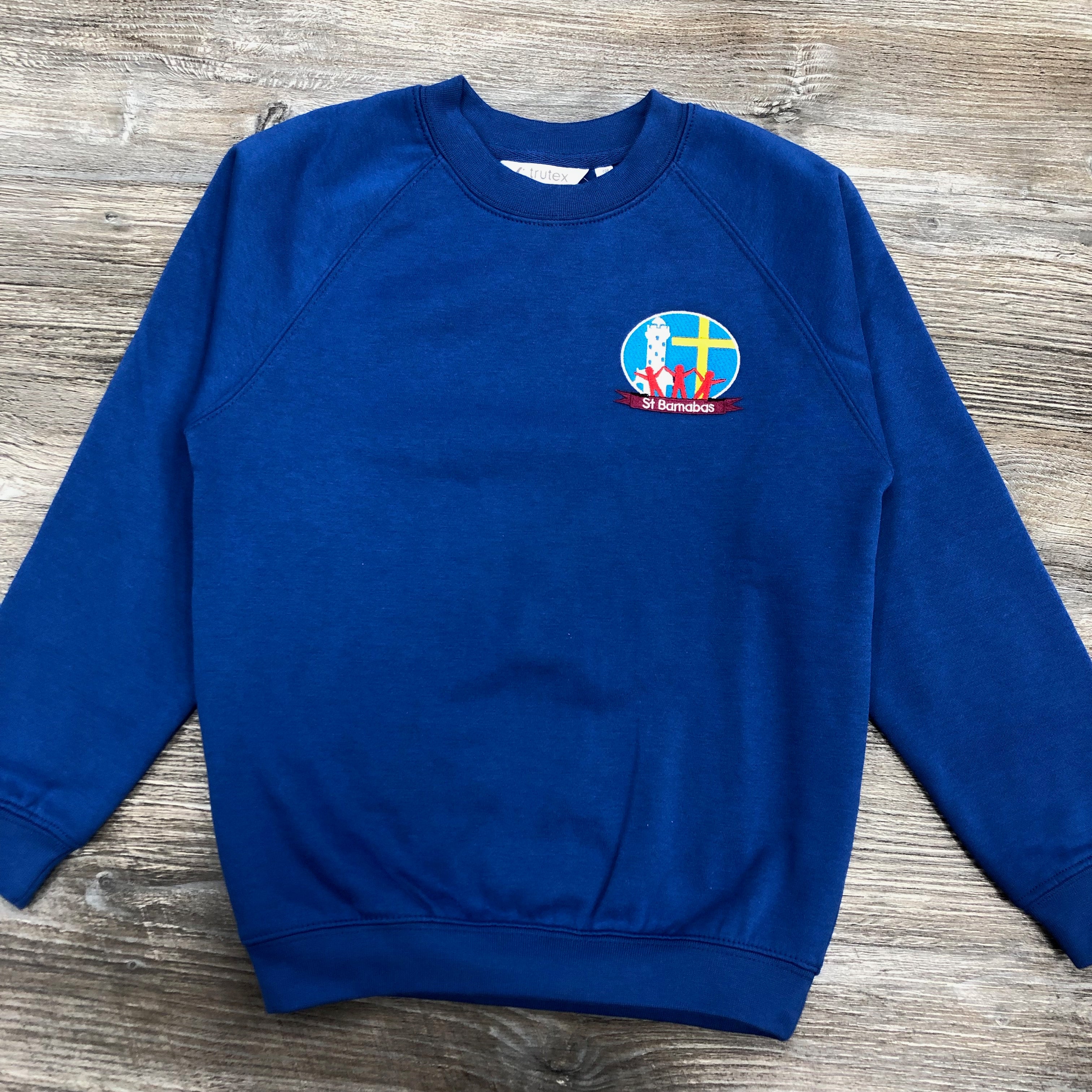 St Barnabas C of E Primary Academy Sweatshirt – Grays Schoolwear
