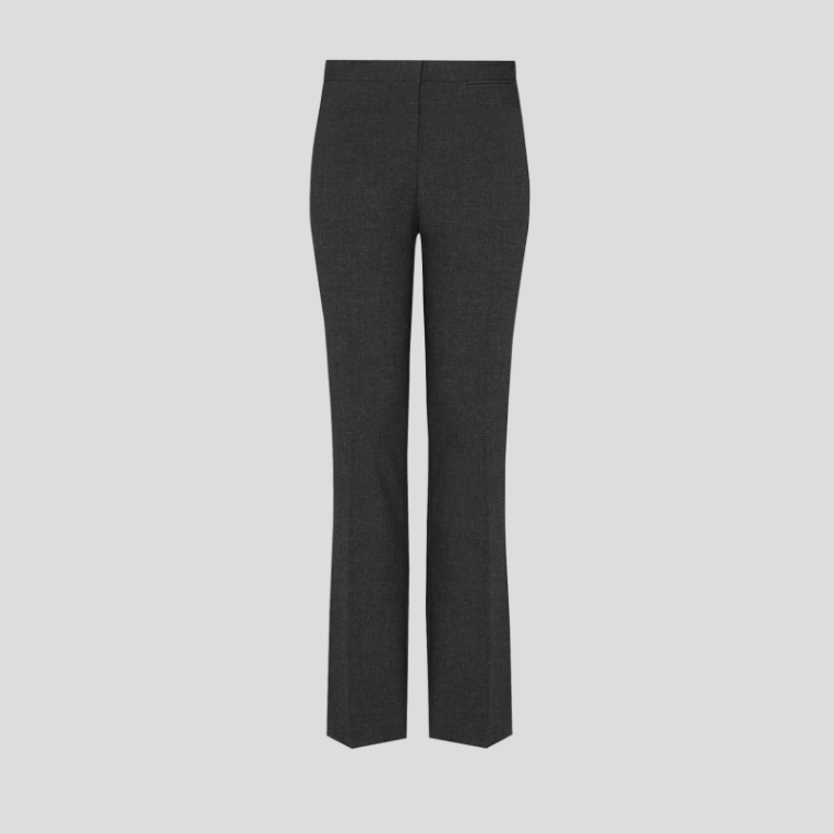 Girls Slim Fit Senior Black School Trousers