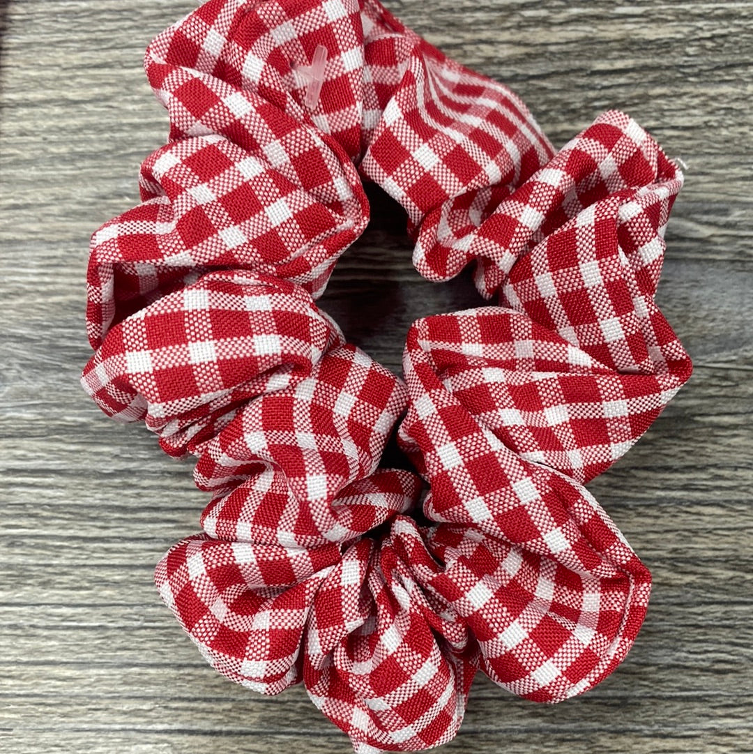 Red A-Line Gingham Summer Dress