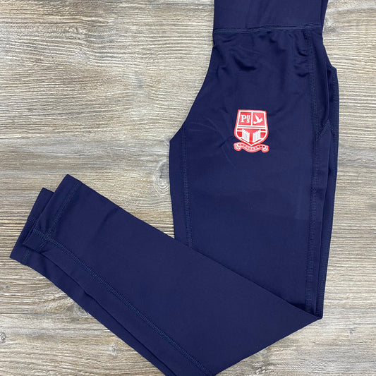 Pleckgate High School Navy PE Leggings
