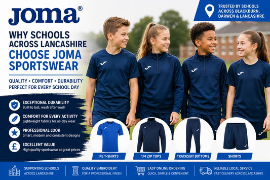 Why Schools Across Lancashire Choose JOMA Sportswear