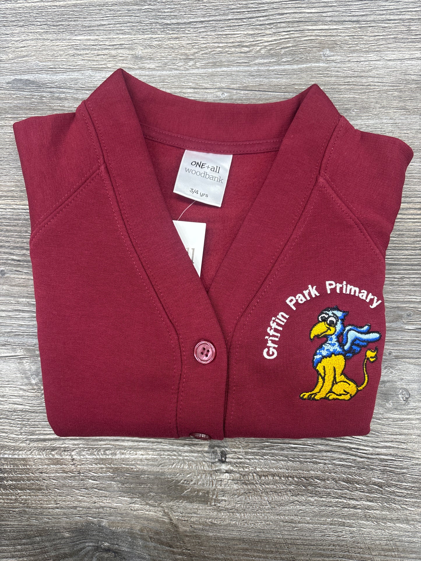 Griffin Park Primary School Sweat Cardigan – Official School Uniform