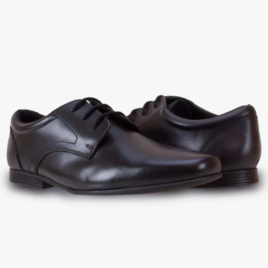 Bedford Boys Black Leather Shoe - Coming Soon