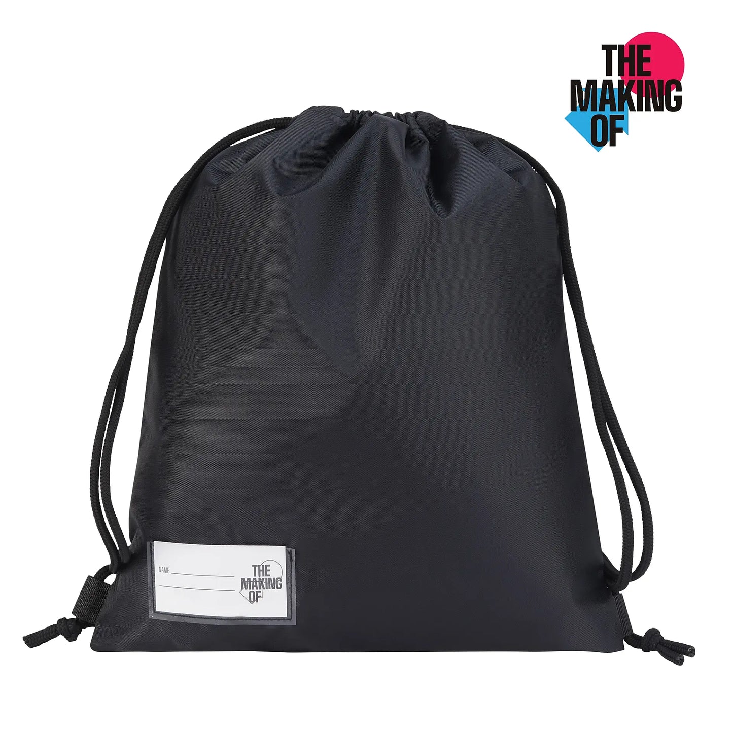 Black PE Pump Bag – Drawstring School Sports Bag