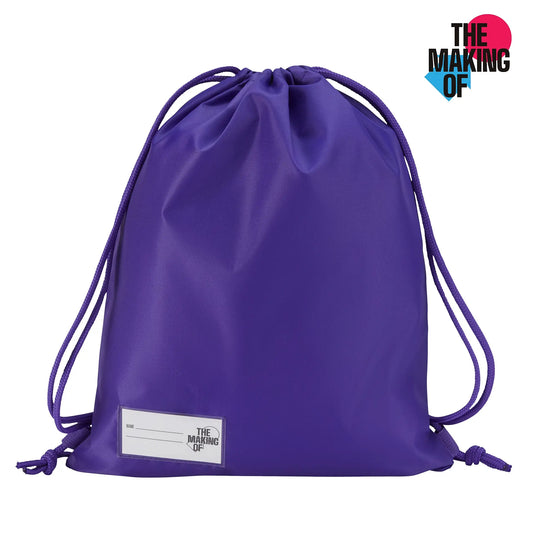Purple PE Pump Bag – Drawstring School Sports Bag