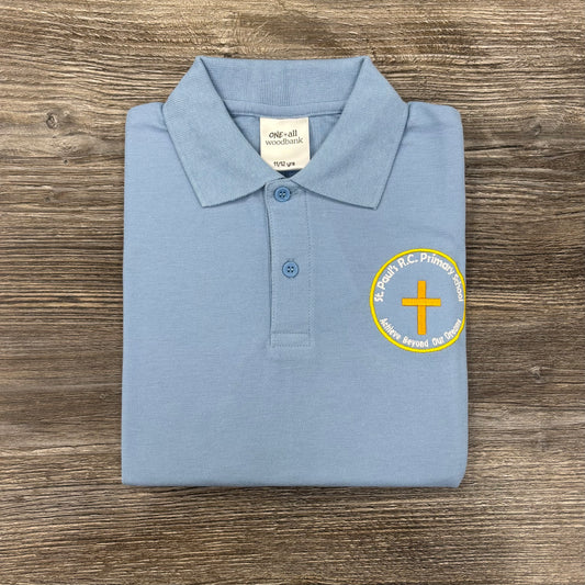 St Paul's RC Primary School, Feniscowles Sky Blue Polo's