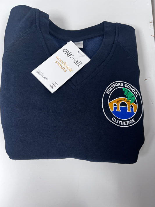 Edisford Primary School Clitheroe V-Neck YR 6 Sweatshirt
