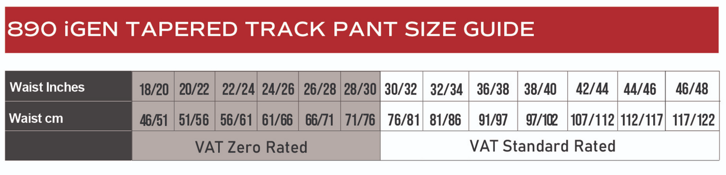 IGEN Navy Tapered PE Tracksuit Bottoms