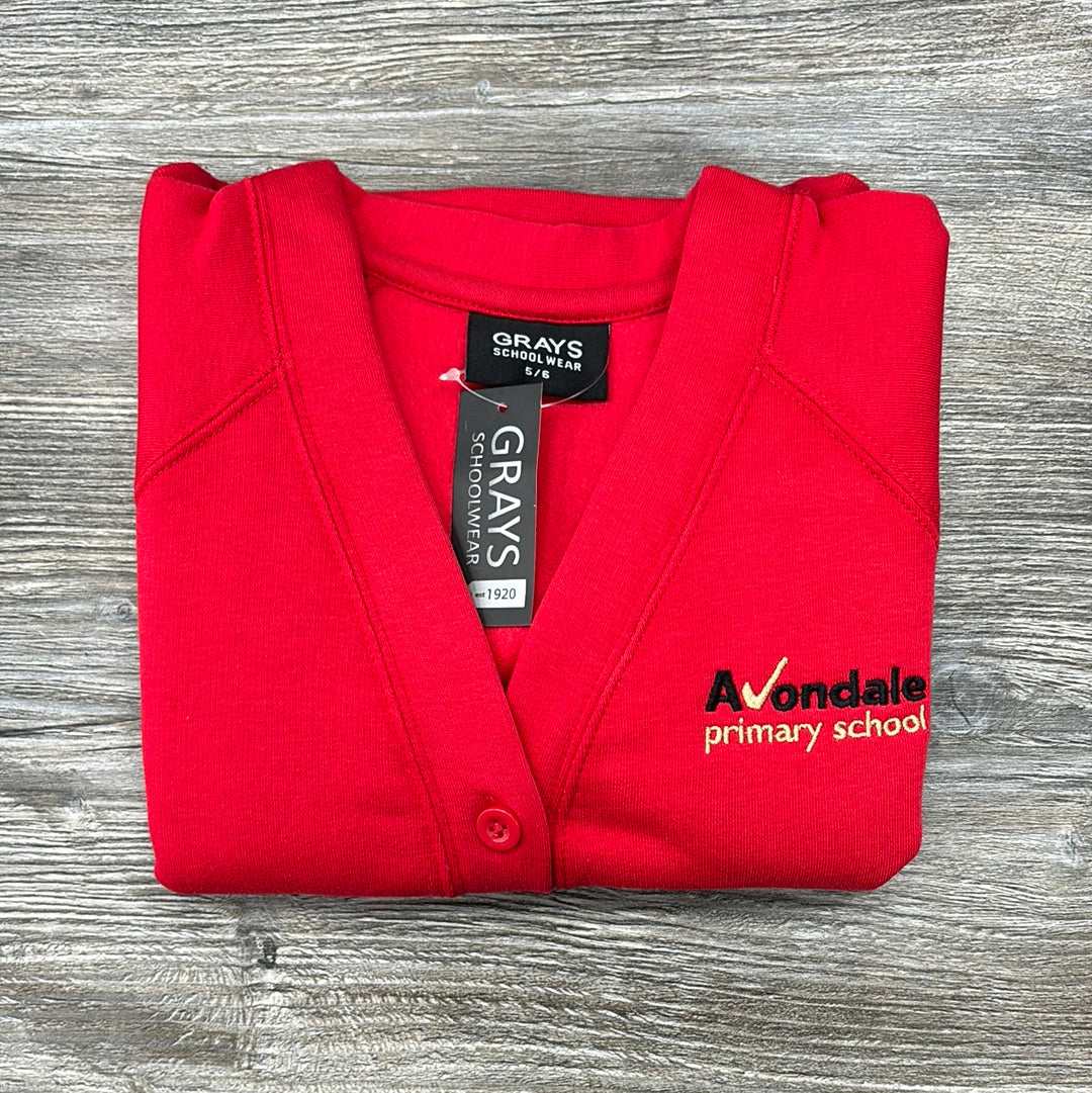 Avondale Primary School Red Cardigan – Official School Uniform