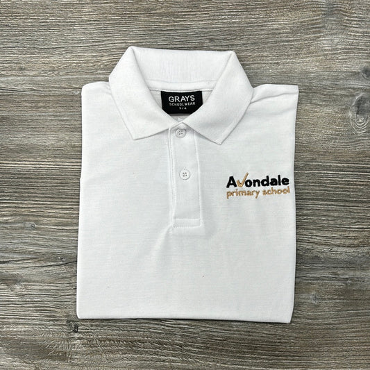 Avondale Primary School White Polo Shirt – Official School Uniform