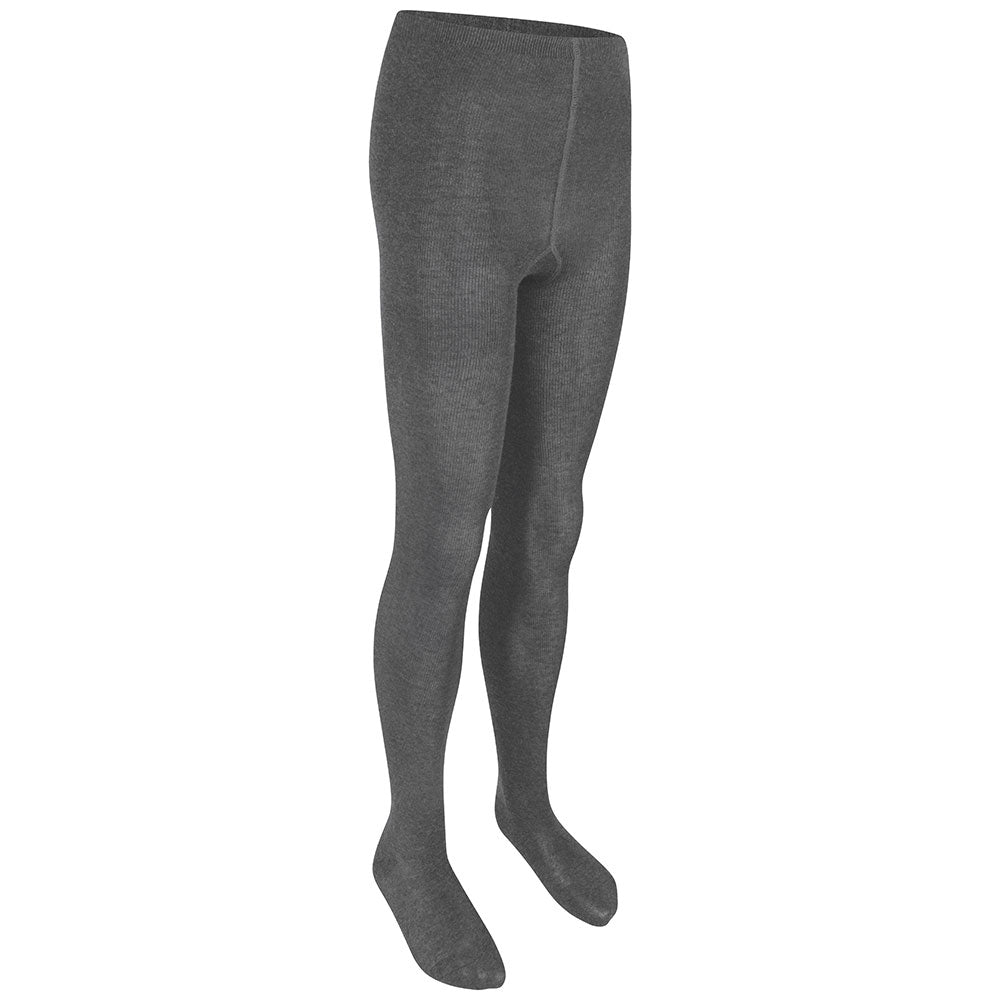 Cotton Rich Charcoal Tights (2 Pack)