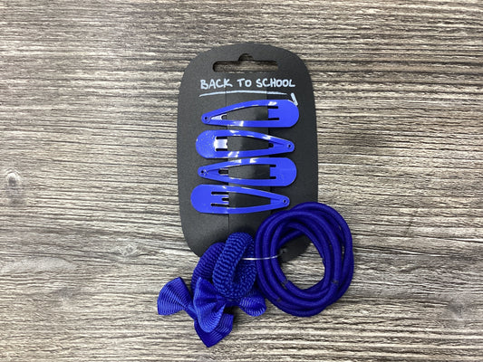 Royal Blue Hair Bobbles and Clips