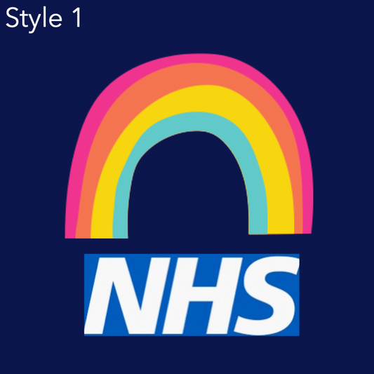 NHS Rainbow Navy Zip Fleece Jacket