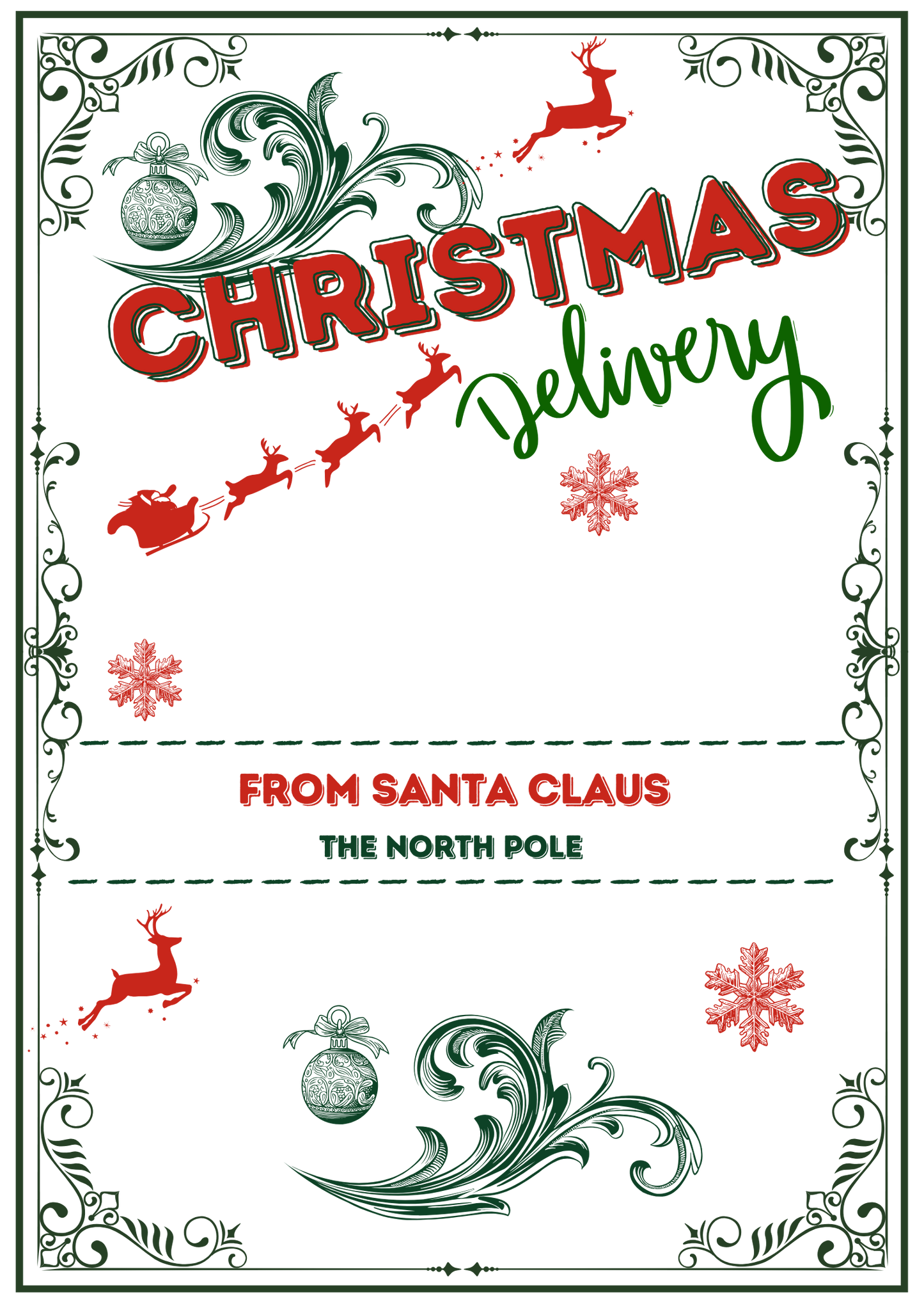 Personalised Christmas Santa Sack