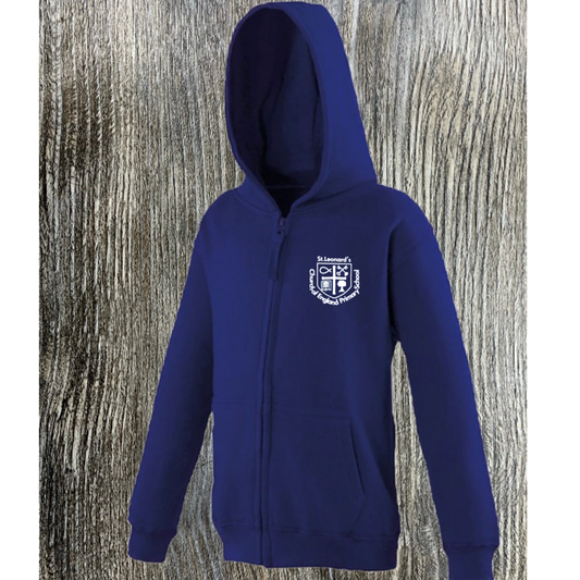 St Leonard's Printed Zip Hoodie