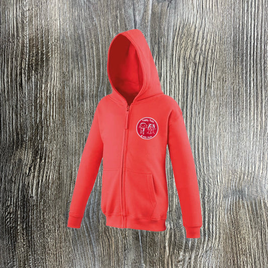 Tiddly Tots Red Zip Hoody