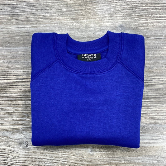 Plain Royal School Sweatshirt