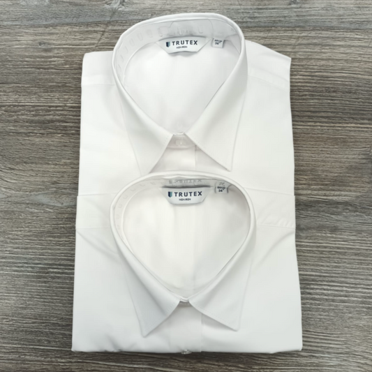 White twin pack Trutex school shirts