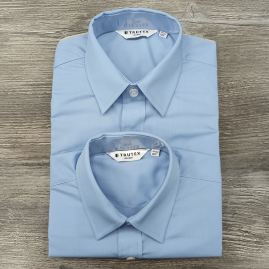 Blue Twin pack Non Iron School Shirts