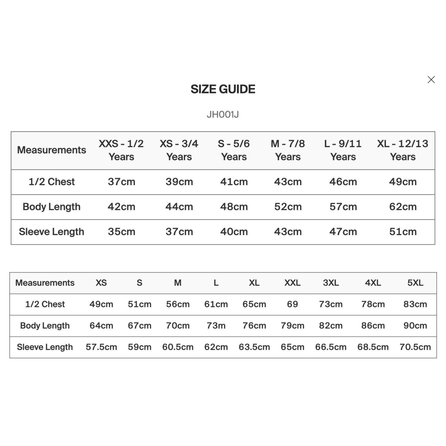 Size Guide For Women – Saint James USA