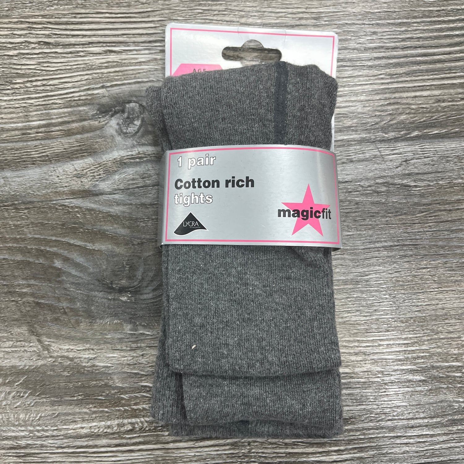 Grey Thick Cotton Tights
