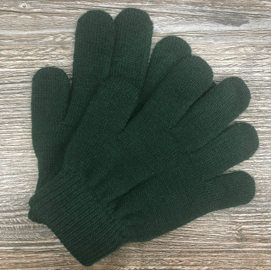 Bottle Green Fleece Gloves