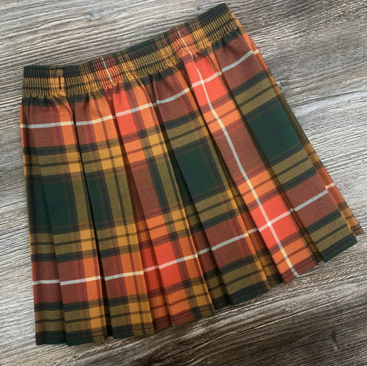 Oakhill Elasticated box pleat skirt