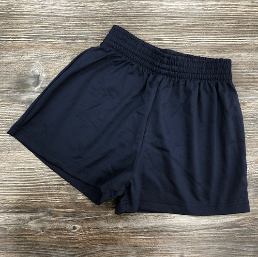 Navy Girls Fitted PE Shorts