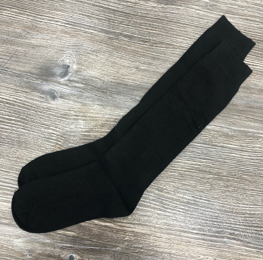 Black Knee High School Socks