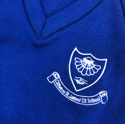 Clitheroe St James Primary School V-neck School Jumper