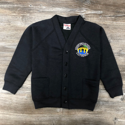 Edisford Navy Embroidered Cardigan