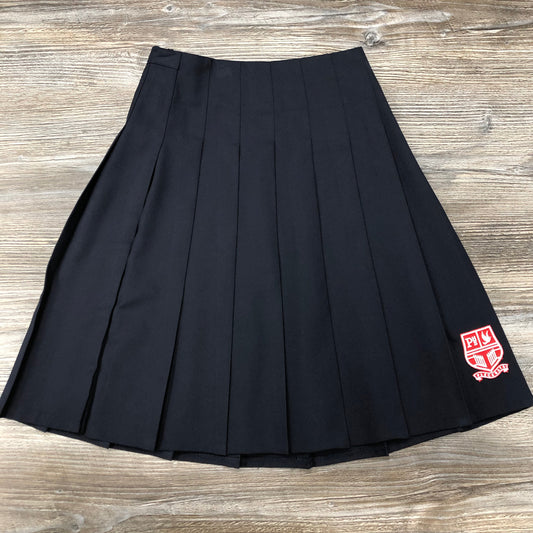 Pleckgate High School Navy Stitch Down Skirt