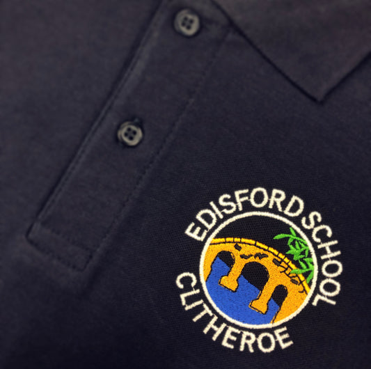 Edisford Embroidered Navy Polo