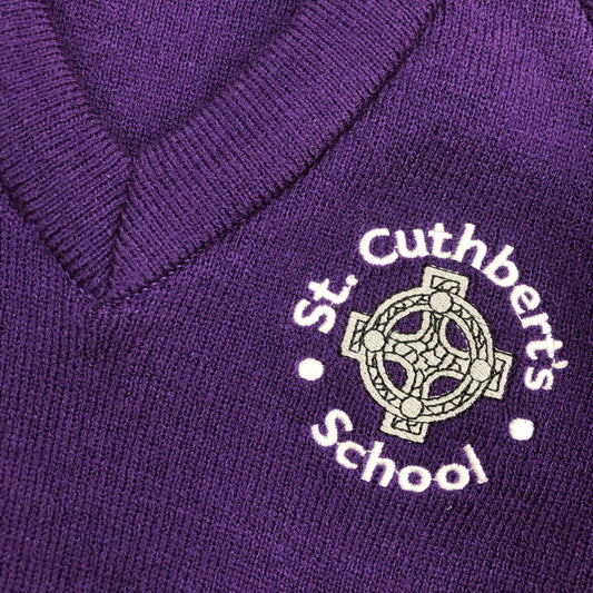 St Cuthbert's C of E Primary School V-neck School Jumper