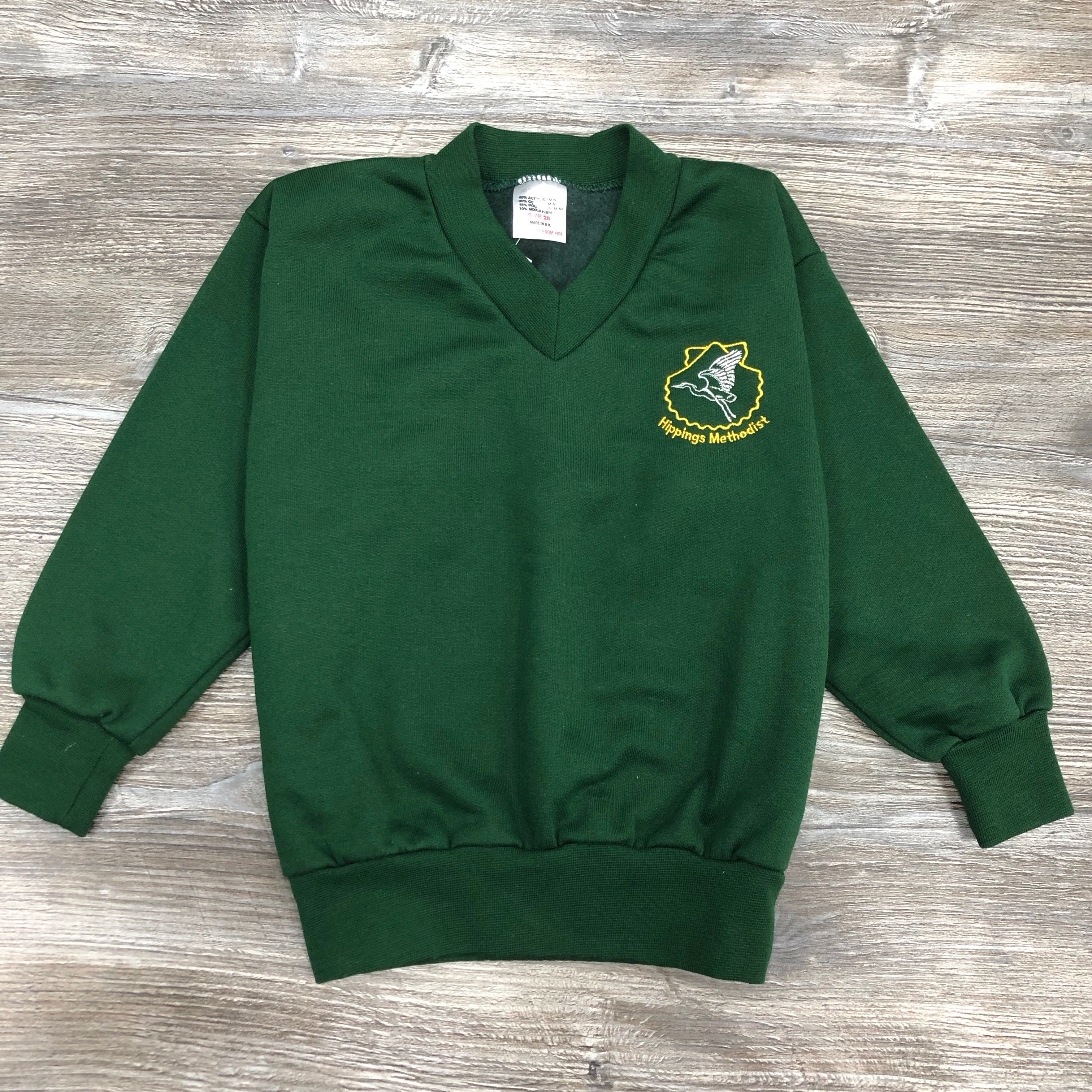 Hippings Methodist Primary School V-neck Sweatshirt – Grays Schoolwear