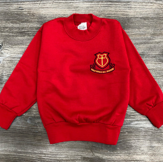 Holy Souls Crew Neck Badged Sweatshirt