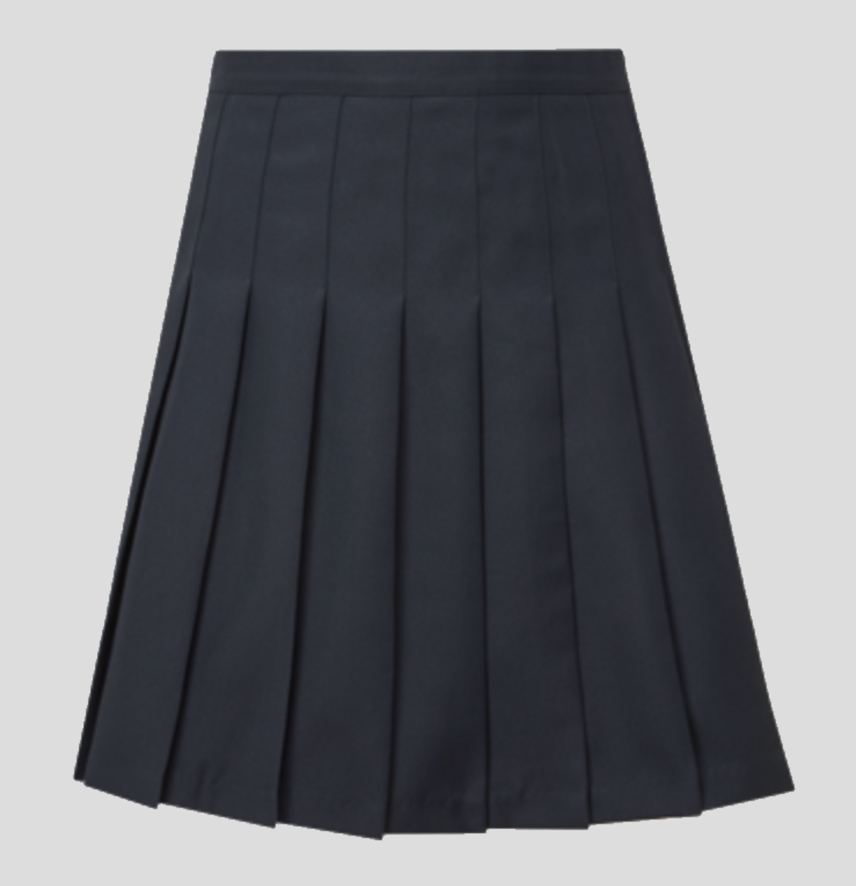 Navy Stitch-Down Skirt (Waist Sizes)
